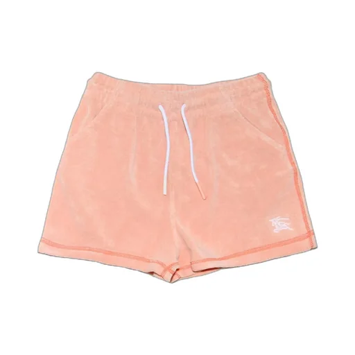Burberry Kids Kids Equestrian Knight-Embroidered Drawstring Towelling Shorts