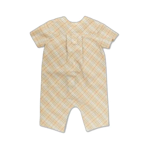 Burberry Kids Checked Playsuit