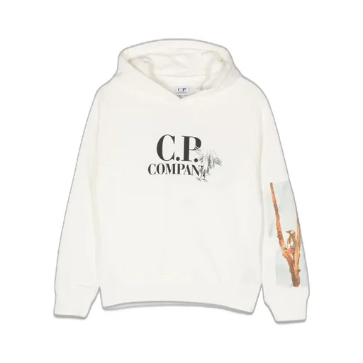 C.P. Company Kids Graphic Logo Hoodie