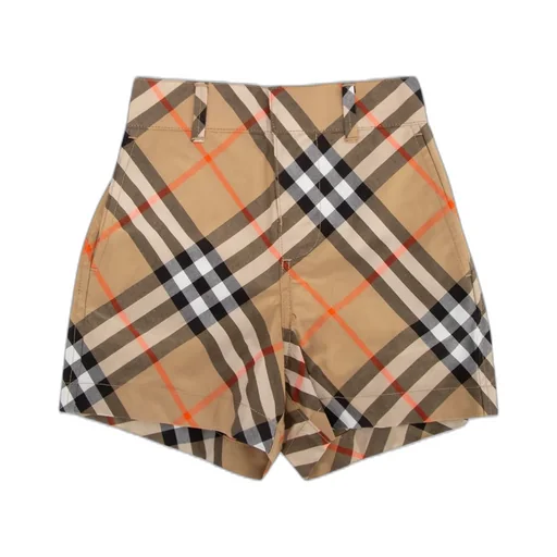 Burberry Kids Vintage-Check Printed Flap Pocket Shorts