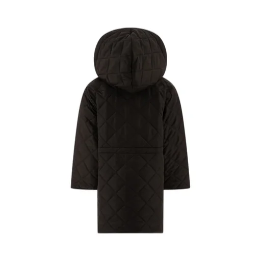 Burberry Kids Corduroy-Collar Quilted Hooded Jacket