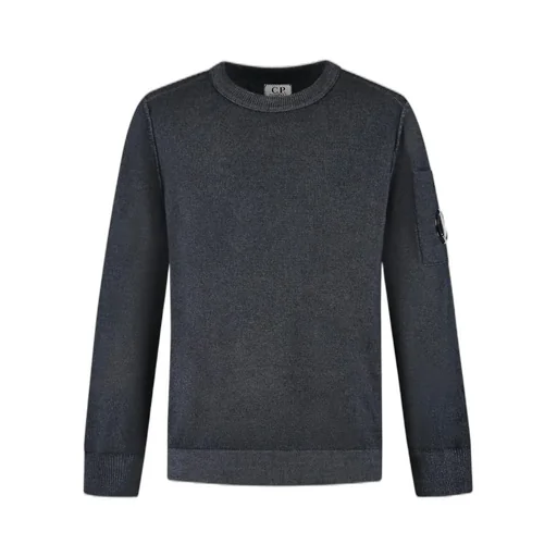 C.P. Company Kids Logo Patch Crewneck Jumper