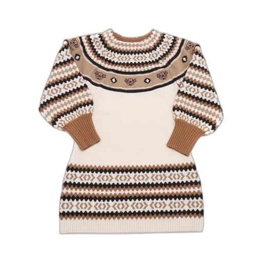 Burberry Kids Thomas Bear Intarsia Dress
