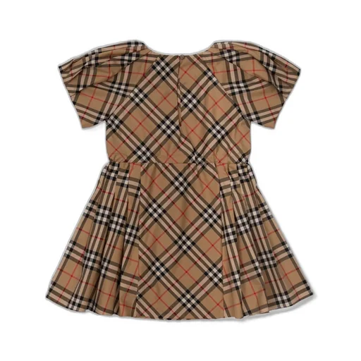 Burberry Kids Checked Short-Sleeved Dress