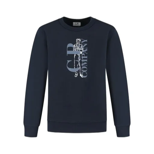 C.P. Company Kids Logo Printed Crewneck Sweatshirt