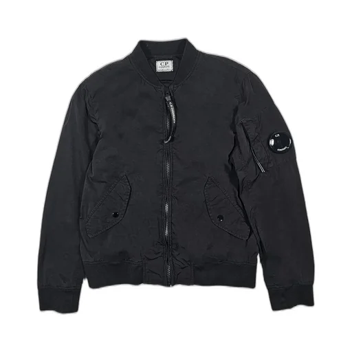 C.P. Company Kids Logo Patch Zip-Up Jacket