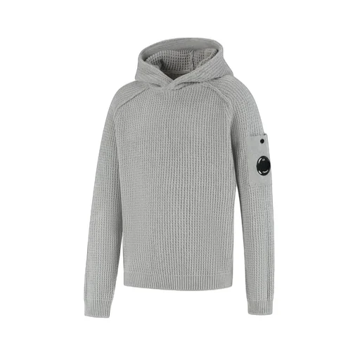 C.P. Company Kids Logo Patch Long-Sleeved Hoodie