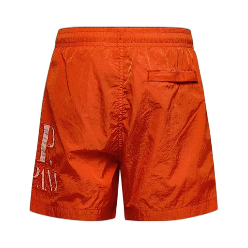C.P. Company Kids Logo Embroidered Swim Shorts