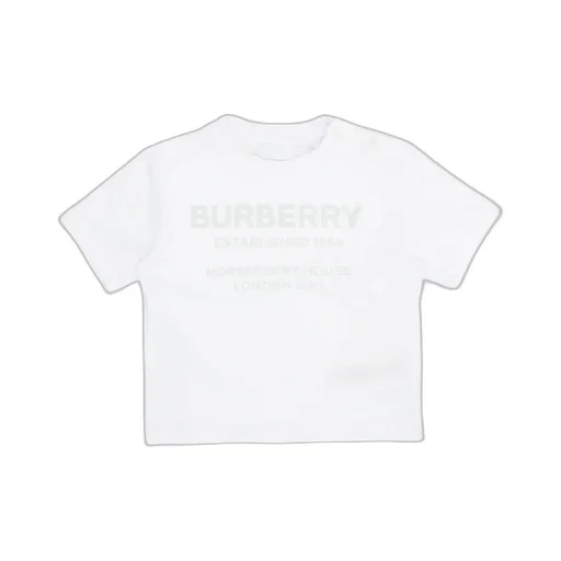 Burberry Kids Logo Printed Crewneck T-Shirt