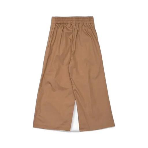 Burberry Kids Ekd Pleated Wide-Leg Trousers