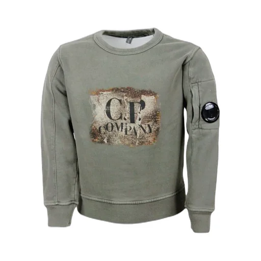 C.P. Company Kids Logo Printed Crewneck Sweatshirt