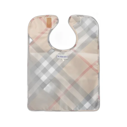 Burberry Kids Logo Patch Checked Bib