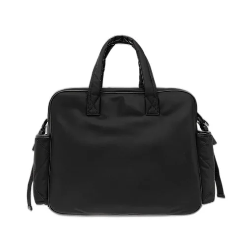 Burberry Kids Logo Printed Quilted Changing Bag