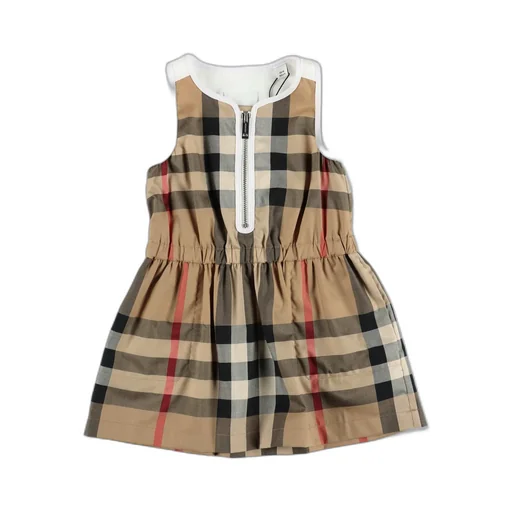 Burberry Kids Vintage Check Crewneck Sleeveless Dress