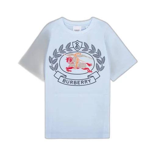 Burberry Kids Equestrian Knight Print Crewneck T-Shirt