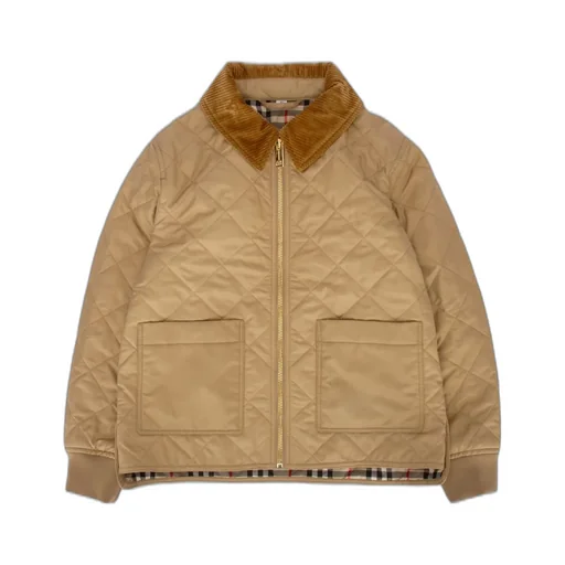 Burberry Kids Quilted Zipped Jacket
