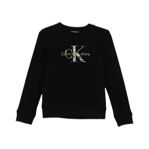 Calvin Klein Kids Logo Printed Fleece Sweatshirt