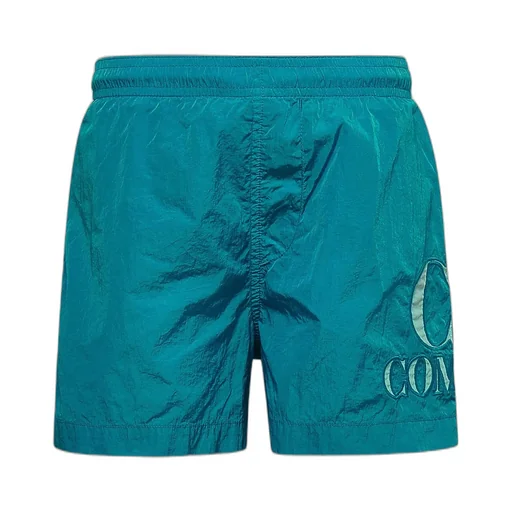 C.P. Company Kids Logo Embroidered Swim Shorts