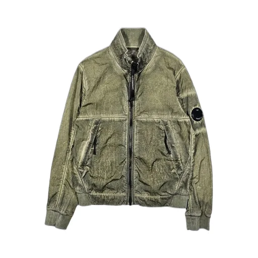 C.P. Company Kids Logo Patch Zip-Up Jacket