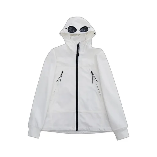 C.P. Company Kids Goggles-Detailed Zip-Up Hooded Jacket