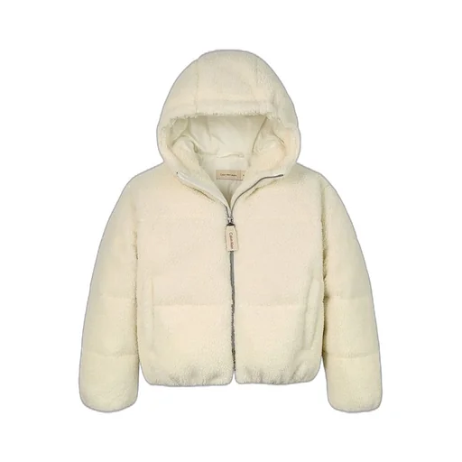 Calvin Klein Kids Zipped Quilted Hooded Jacket