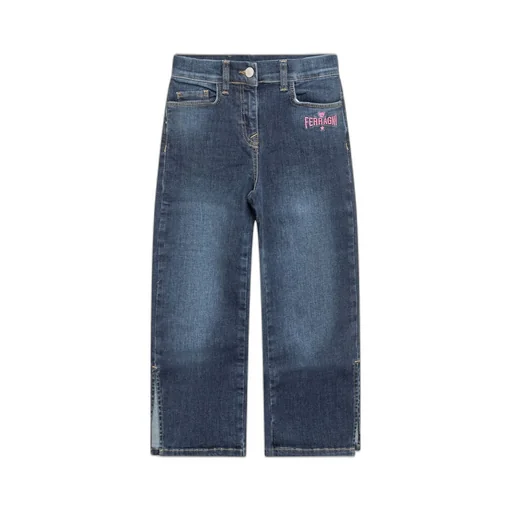 Chiara Ferragni Kids Logo Patch Jeans