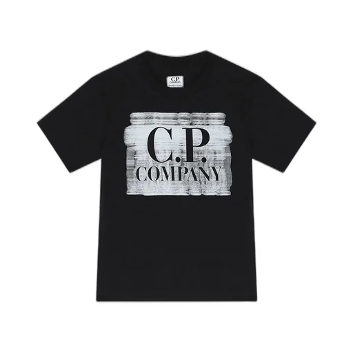 C.P. Company Kids Logo Printed Crewneck T-Shirt