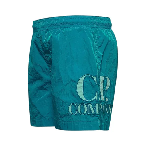 C.P. Company Kids Logo Embroidered Swim Shorts