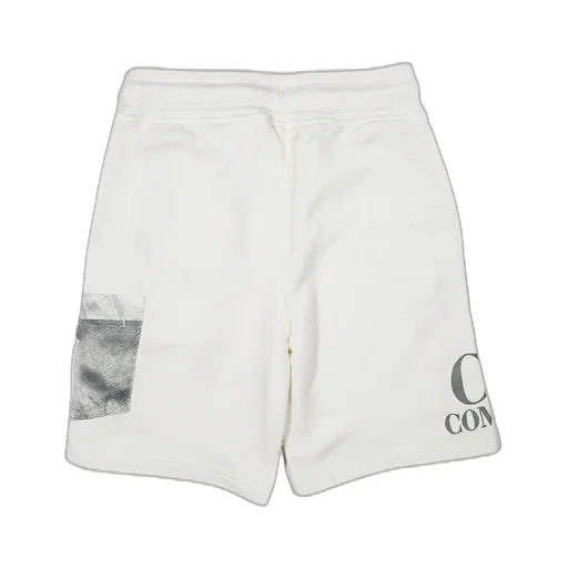 C.P. Company Kids Logo Printed Drawstring Shorts
