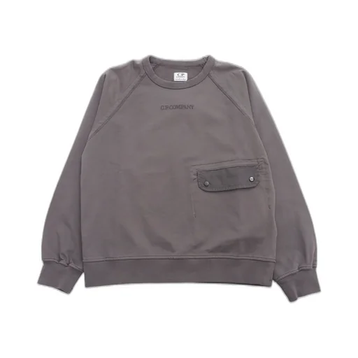 C.P. Company Kids Logo-Embroidered Crewneck Sweatshirt