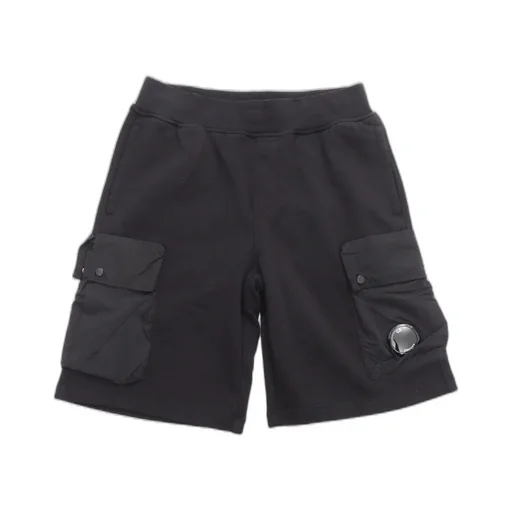 C.P. Company Kids Lens-Detailed Elasticated Waistband Track Shorts