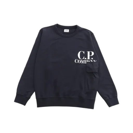 C.P. Company Kids Logo Printed Crewneck Sweatshirt