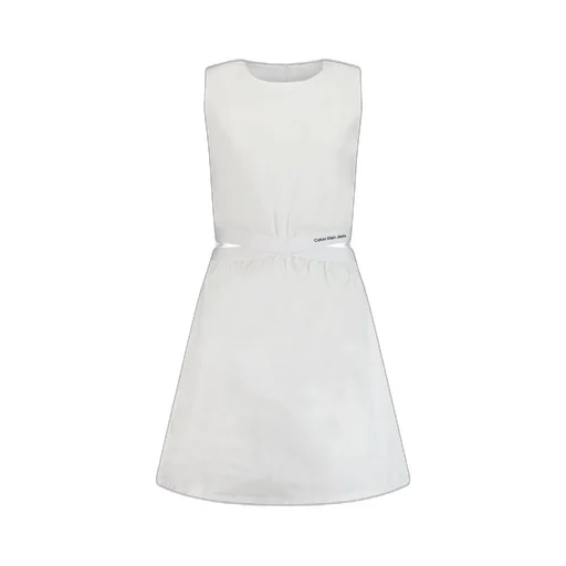 Calvin Klein Kids Cut-Out Detailed Crewneck Dress