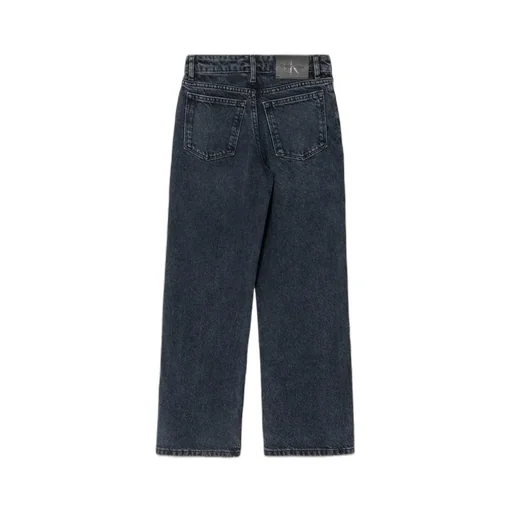 Calvin Klein Kids Wide Leg Denim Jeans