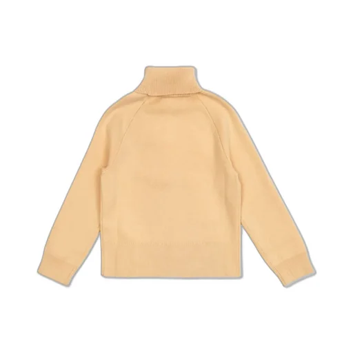 Chloé Kids Turtle-Neck Logo Embroidered Jumper