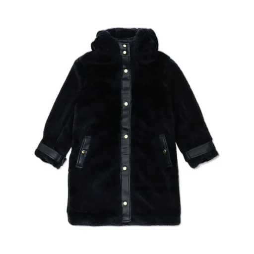 Chloé Kids Snap Buttned Hooded Coat