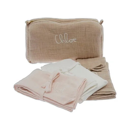 Chloé Kids Pack Of Three Logo Embroidered Box Set
