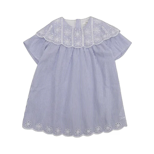Chloé Kids Striped Poplin Dress