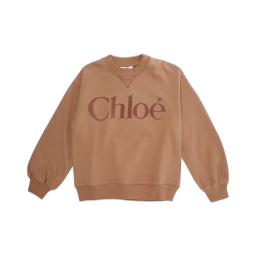 Chloé Kids Logo-Print Crewneck Sweatshirt