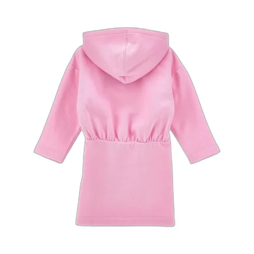 Chiara Ferragni Kids Logo-Patch Long Sleeved Hooded Dress