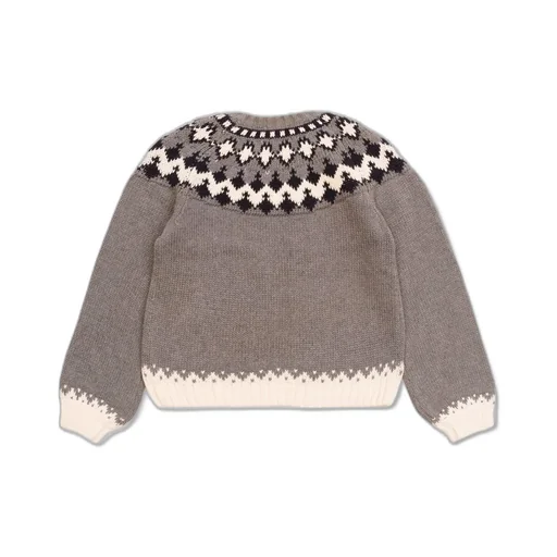 Chloé Kids Jacquard Cropped Jumper
