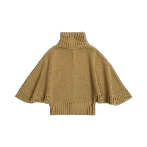 Chloé Kids Roll-Neck Cropped Sleeved Jumper