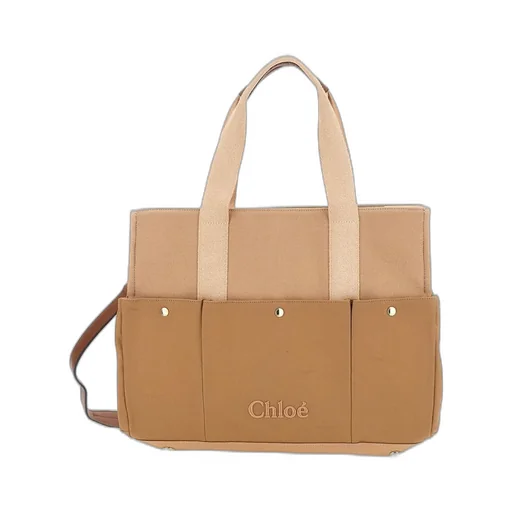 Chloé Kids Panel Logo-Embroidered Changing Bag