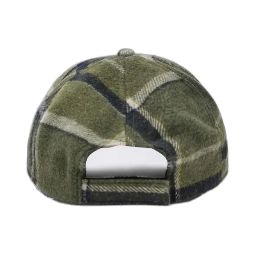 Chloé Kids Logo Embroidered Checked Baseball Cap