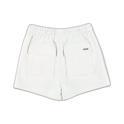 Chloé Kids Fleece Drawstring Shorts