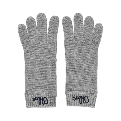 Chloé Kids Logo Embroidered Flexible Fit Gloves