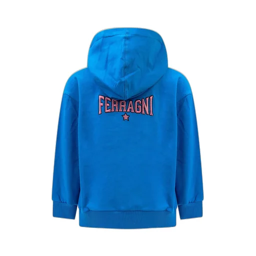 Chiara Ferragni Kids Logo-Embroidered Long-Sleeved Hooded Jacket