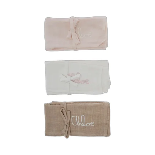 Chloé Kids Pack Of Three Logo Embroidered Box Set
