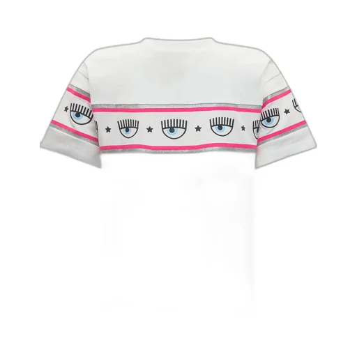 Chiara Ferragni Kids Logo Printed Crewneck T-Shirt