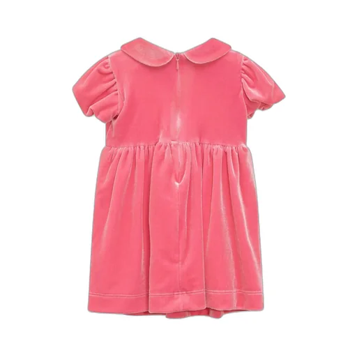 Chiara Ferragni Kids Short-Sleeved Flared Velvet Dress